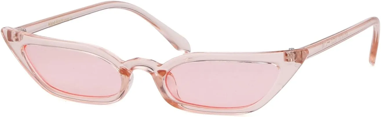 ADE WU Retro Cat eye Sunglasses for Women Cute Small Narrow Skinny Sexy 50s 60s Stylish Cateye Sun Glasses