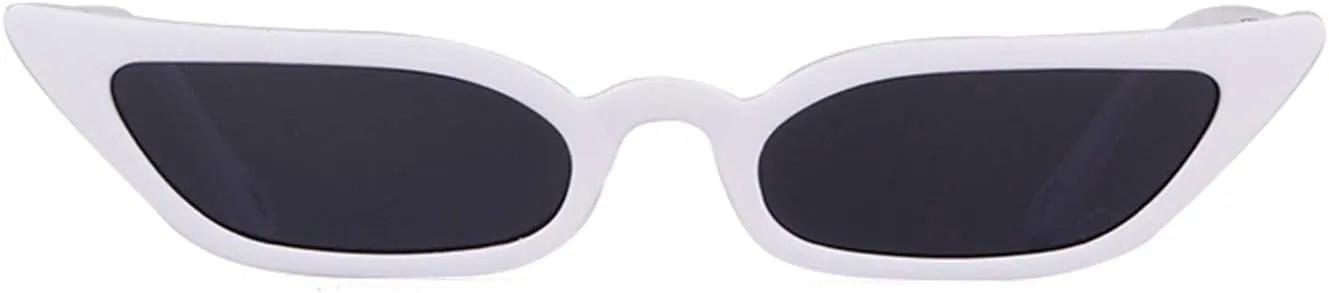 ADE WU Retro Cat eye Sunglasses for Women Cute Small Narrow Skinny Sexy 50s 60s Stylish Cateye Sun Glasses