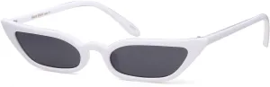 ADE WU Retro Cat eye Sunglasses for Women Cute Small Narrow Skinny Sexy 50s 60s Stylish Cateye Sun Glasses
