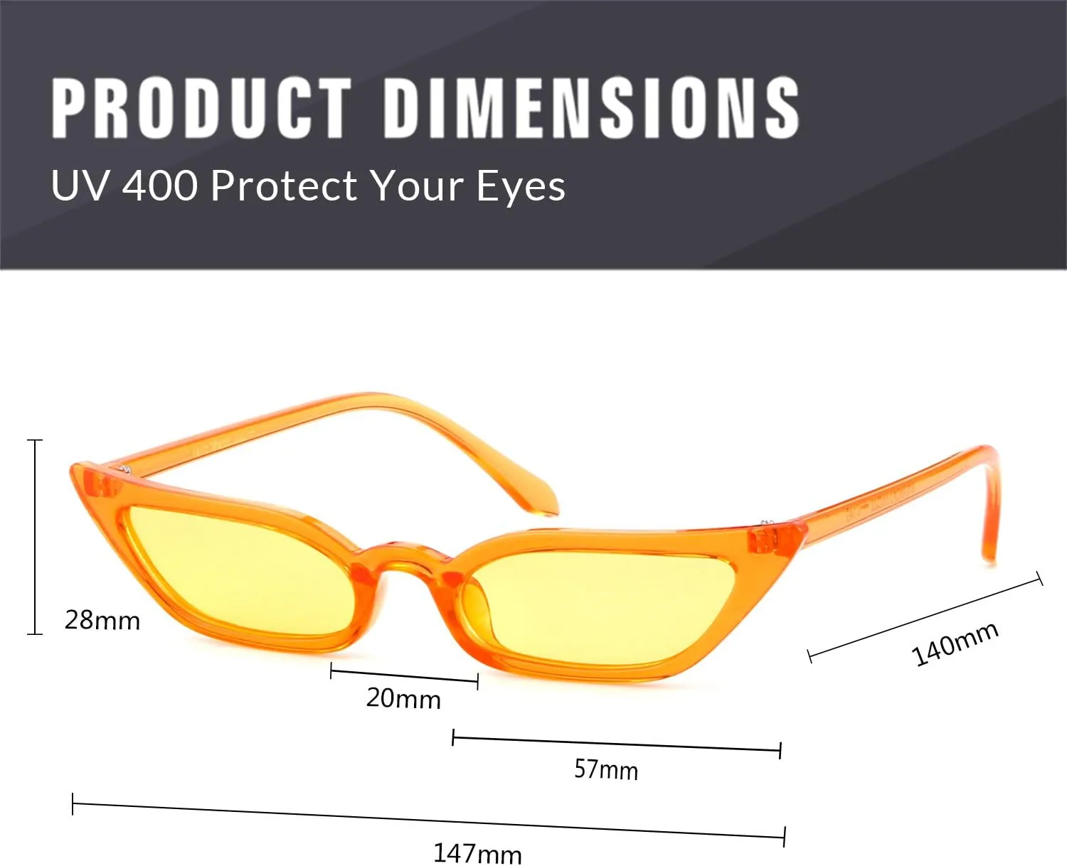 ADE WU Retro Cat eye Sunglasses for Women Cute Small Narrow Skinny Sexy 50s 60s Stylish Cateye Sun Glasses