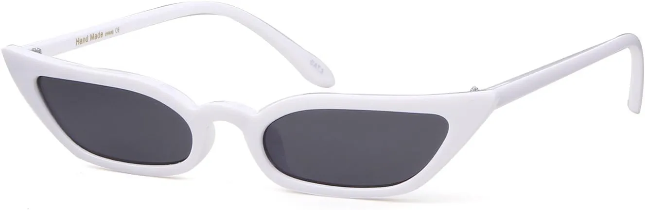 ADE WU Retro Cat eye Sunglasses for Women Cute Small Narrow Skinny Sexy 50s 60s Stylish Cateye Sun Glasses