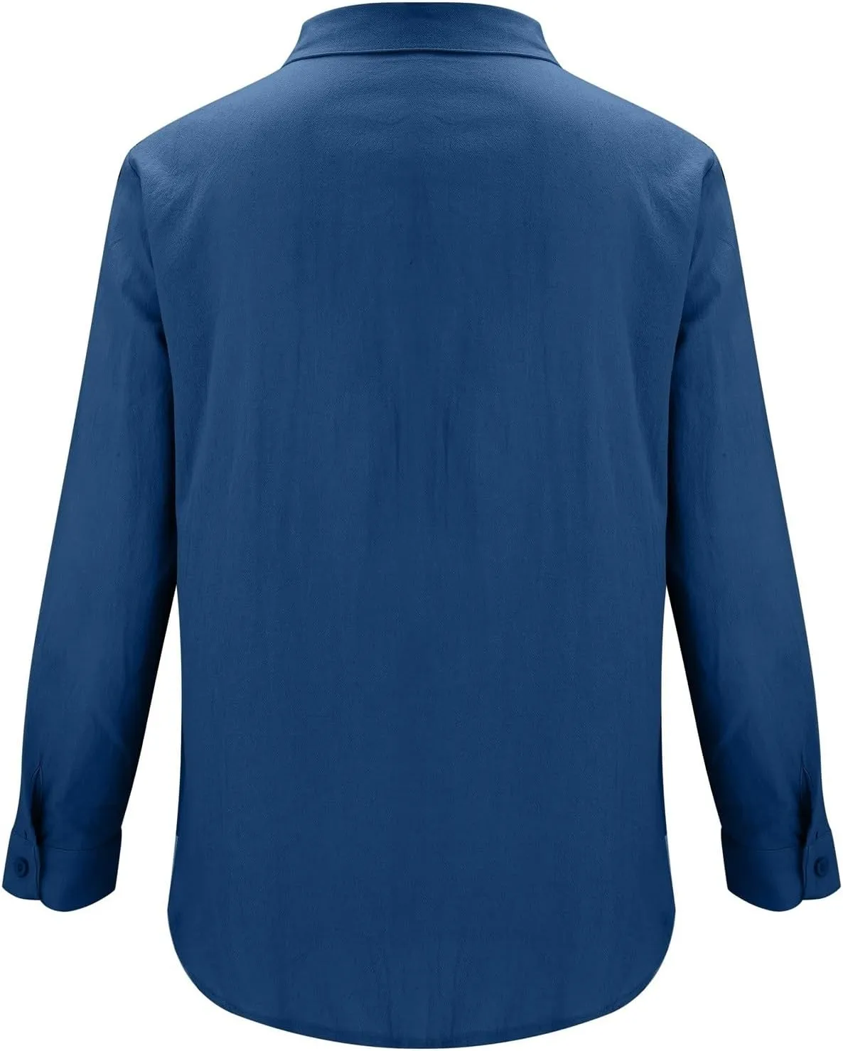 Beach Shirts fot Men Cotton Long Sleeve Button Down Beach Casual Summer Lightweight Tees Guayabera Big and Tall Shirt