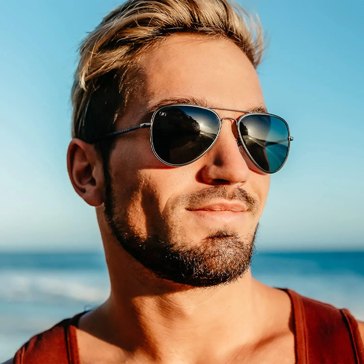 Blenders Eyewear A Series – Aviator Style Polarized Sunglasses – 100% UV Protection – For Men & Women