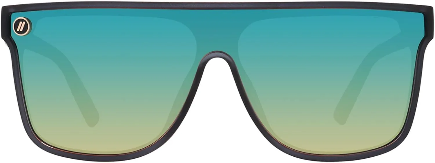 Blenders Eyewear SciFi – Polarized Sunglasses – Single-Lens with a Flat-Top Design – 100% UV Protection – For Men & Women