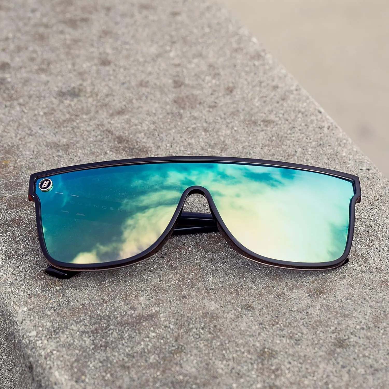 Blenders Eyewear SciFi – Polarized Sunglasses – Single-Lens with a Flat-Top Design – 100% UV Protection – For Men & Women