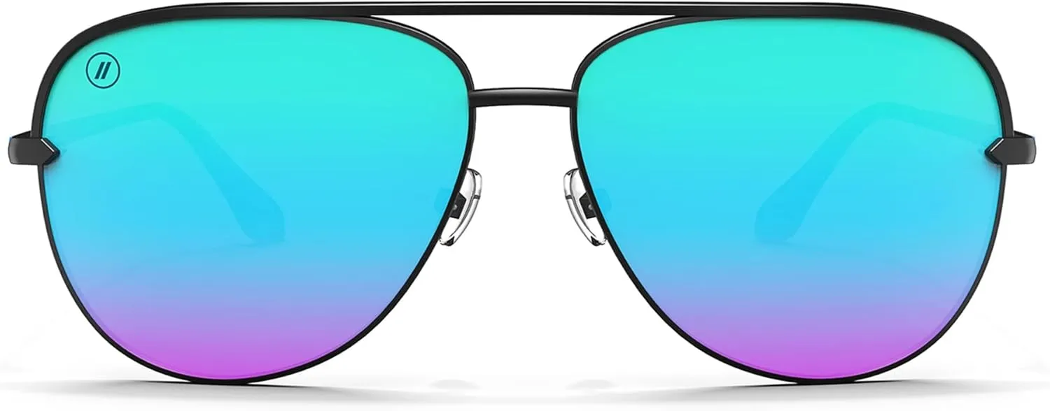Blenders Eyewear Shadow – Polarized Sunglasses – Modern Aviator-Style, Metal Frames – 100% UV Protection – For Men & Women