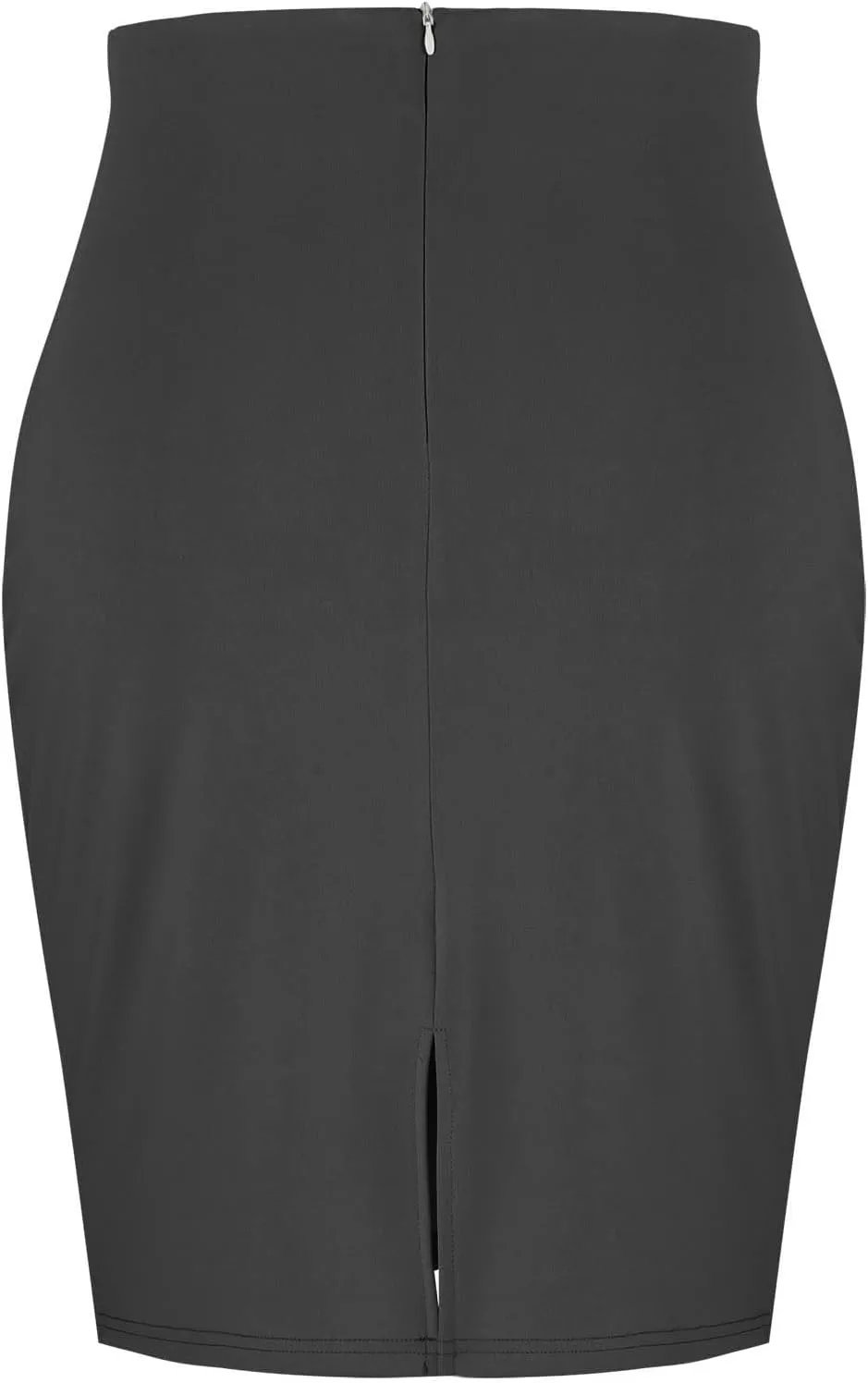 Business Pencil Skirt for Women 2025 Fashion Solid Color Elastic Waist Bodycon Skirts Casual Light Office Work Skirt
