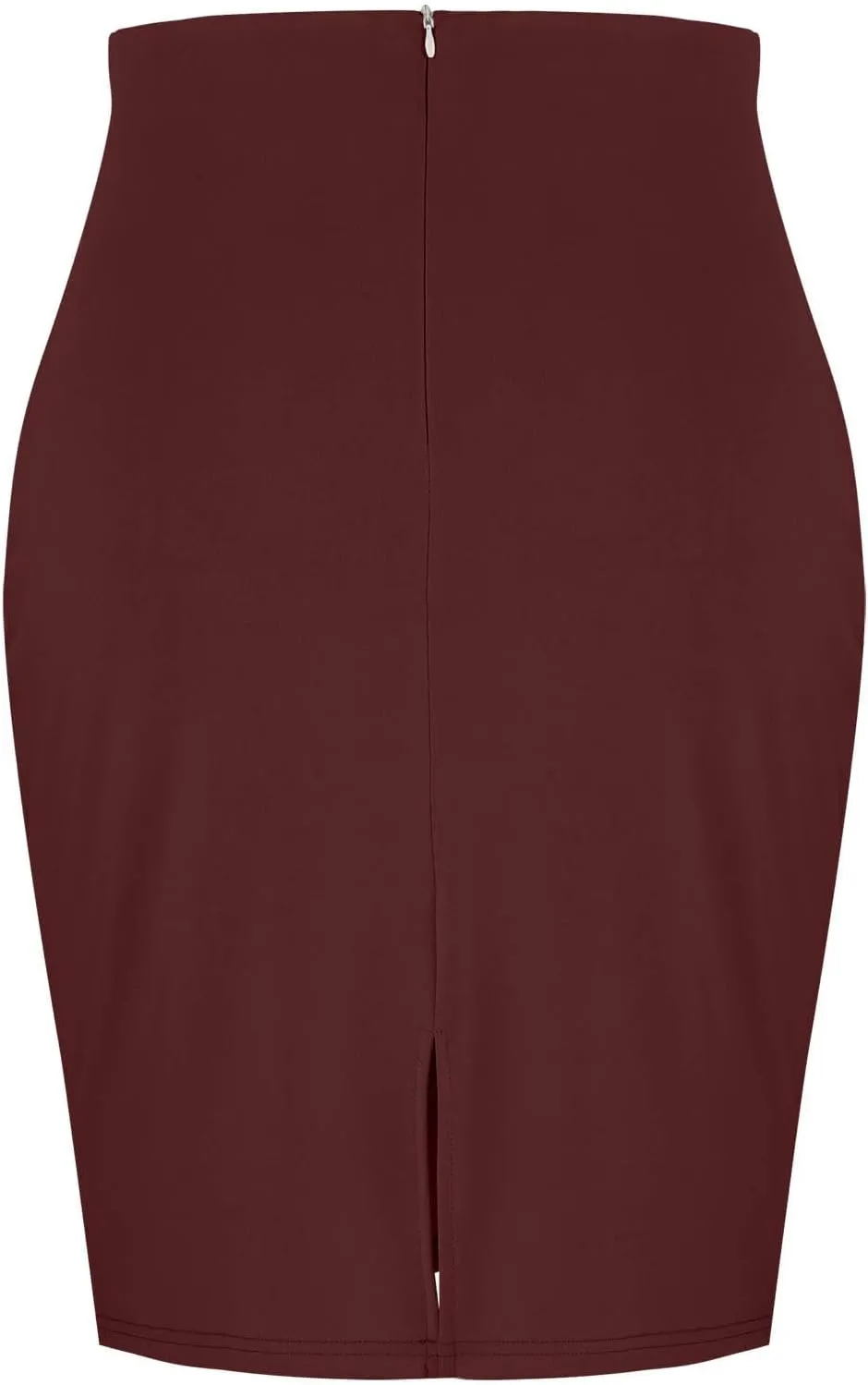 Business Pencil Skirt for Women 2025 Fashion Solid Color Elastic Waist Bodycon Skirts Casual Light Office Work Skirt