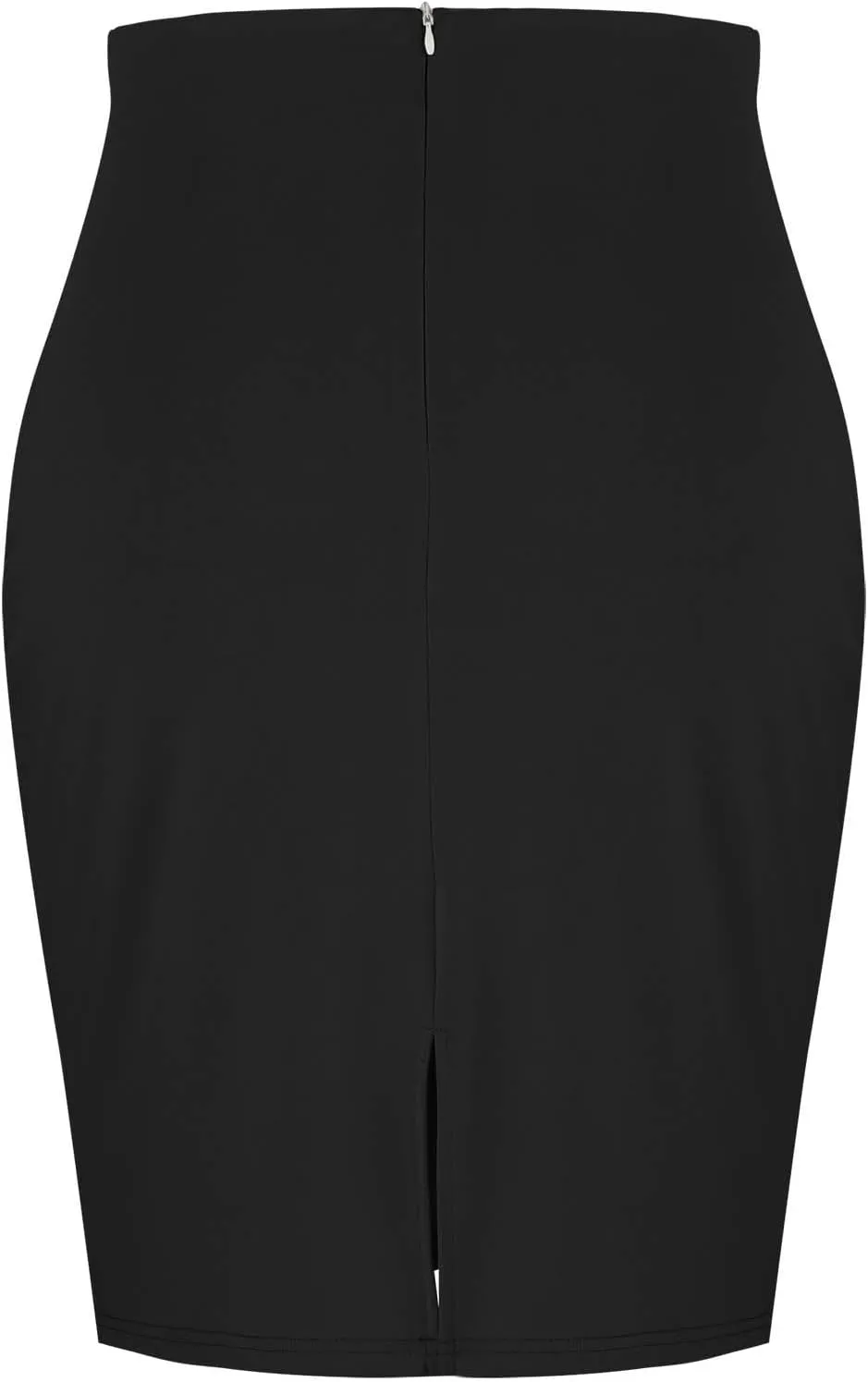 Business Pencil Skirt for Women 2025 Fashion Solid Color Elastic Waist Bodycon Skirts Casual Light Office Work Skirt