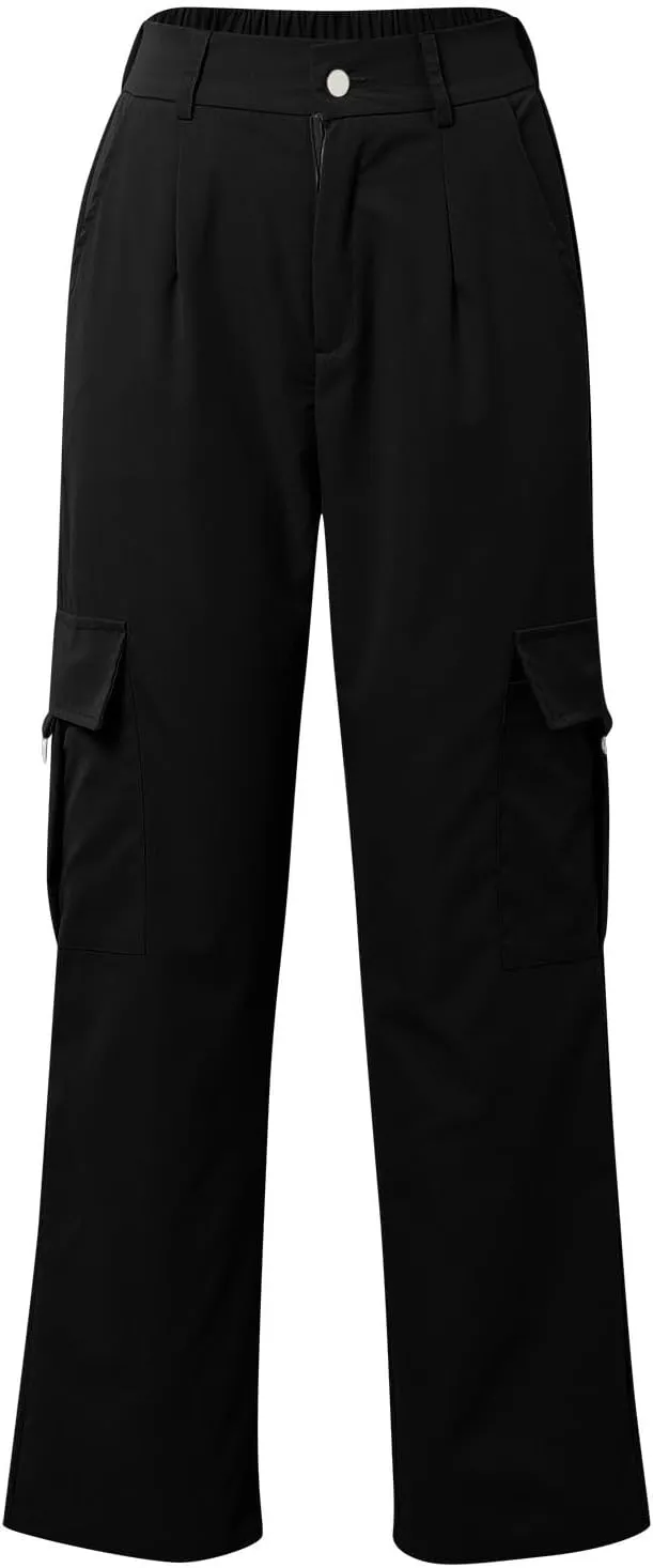 Cargo Pants for Women High Waisted Casual Wide Leg Pants Baggy Stretchy Wide Leg Y2K Streetwear with Pockets