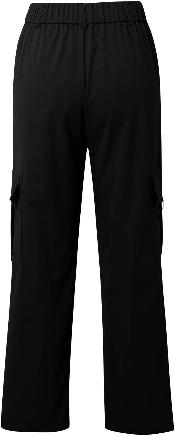 Cargo Pants for Women High Waisted Casual Wide Leg Pants Baggy Stretchy Wide Leg Y2K Streetwear with Pockets
