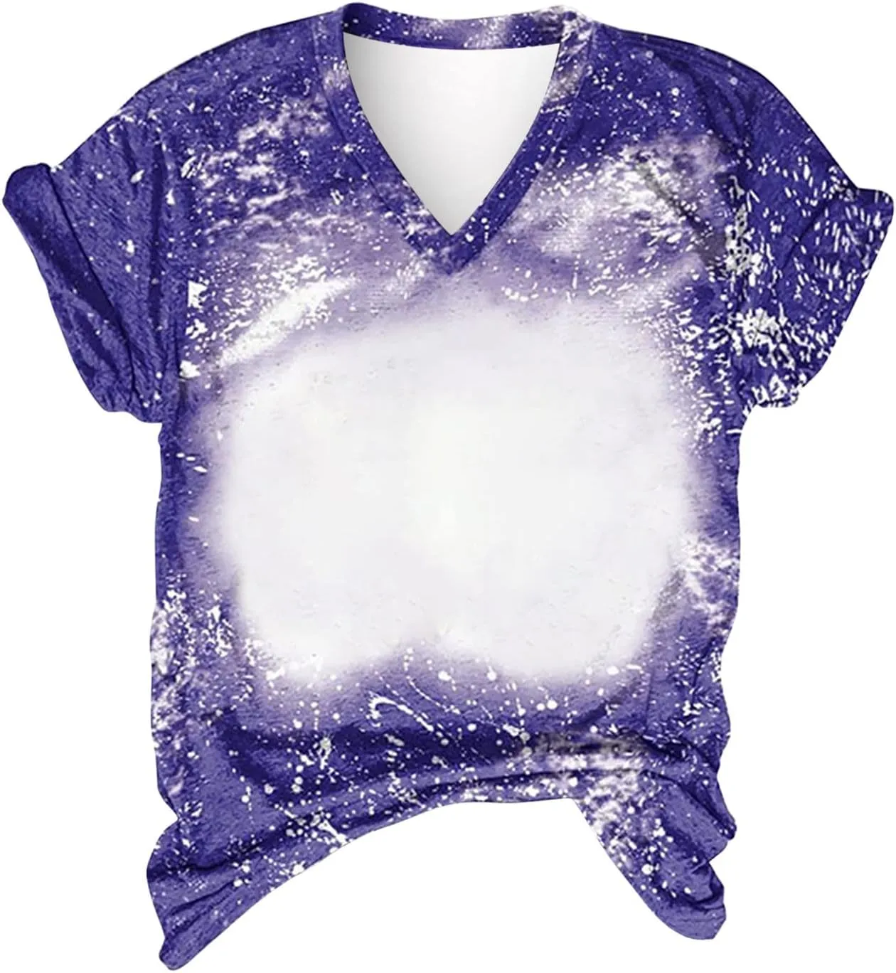 Ceboyel Womens Bleached Sublimation Blank Shirts Short Sleeve Graphic Tees Tops Casual Blouses Funny Summer Outfits Clothes