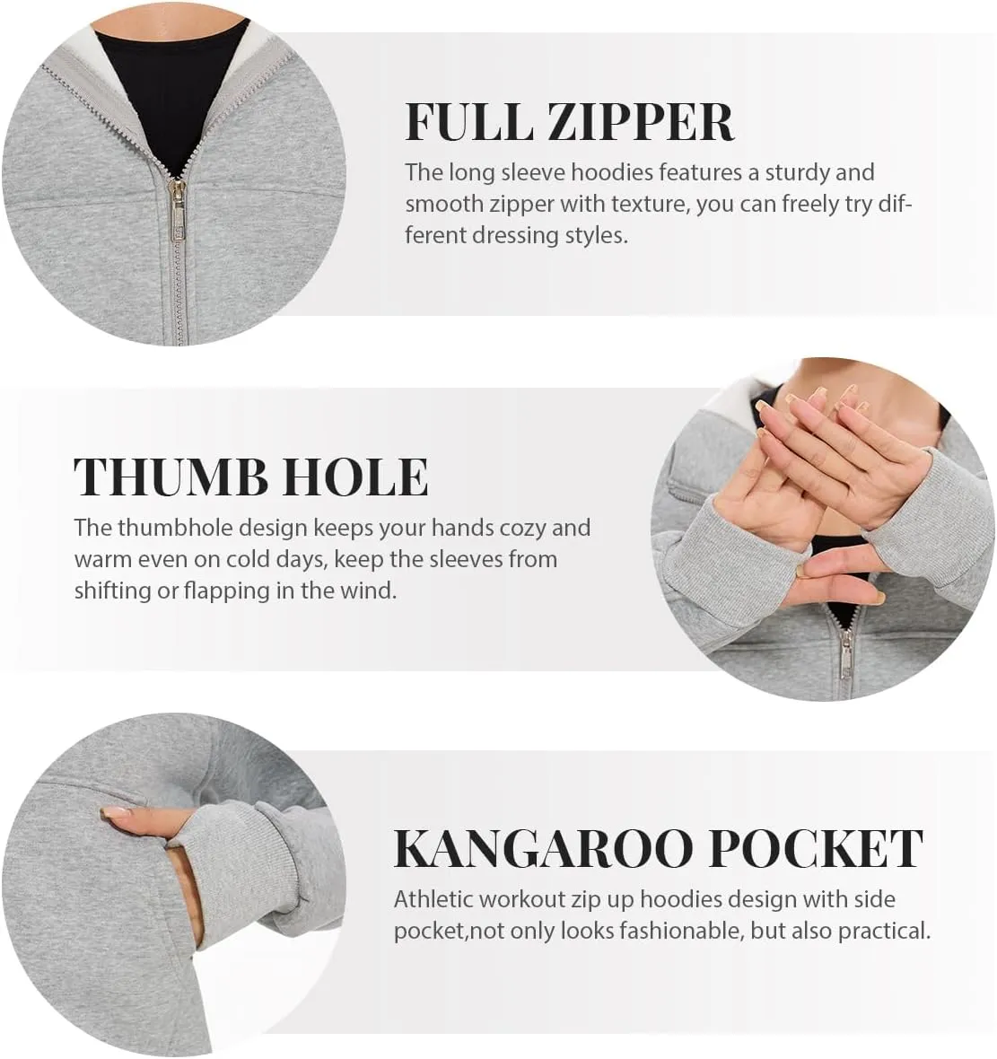Cosy Pyro Womens Zip Up Hoodies Fleece Jackets Long Sleeve Sweatshirts Fall Fashion Outfits 2025