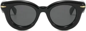 COTIA Round Cat Eye Sunglasses Cute Inflated for Women Men Punk Rivets Vintage Cateye Sun Glasses Eyewear W35