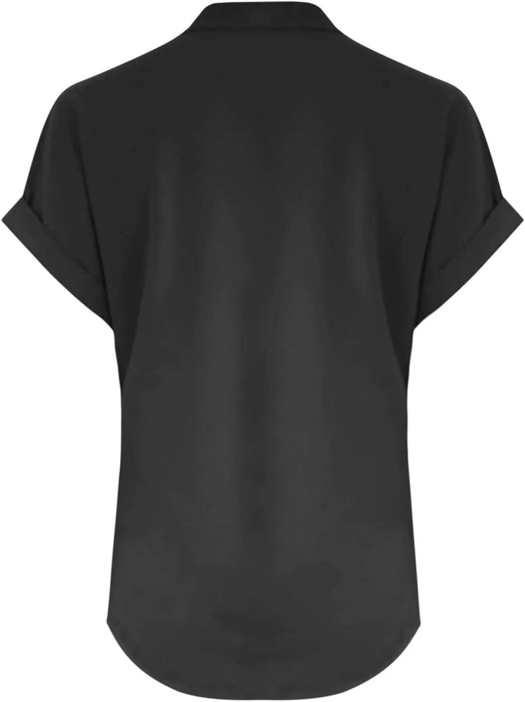 Cotton Linen Shirts for Women V-Neck Button Up T-Shirt Short Sleeve Roll Up Loose Summer Casual Work Blouses Plus Size Tops