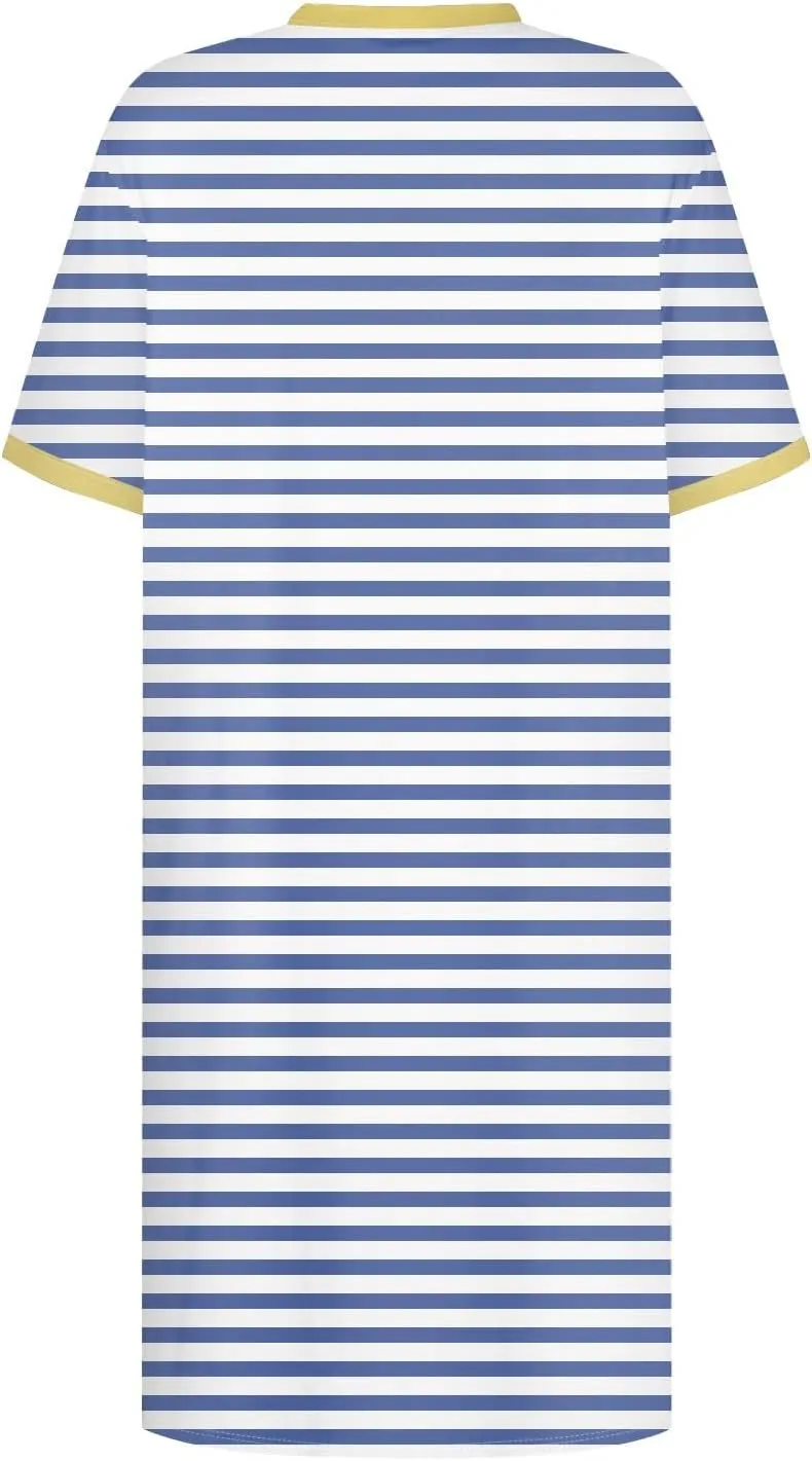 DPKLAD Womens Casual Summer T Shirt Dress Loose Short Sleeve Tunic Dress with Pocket for Women