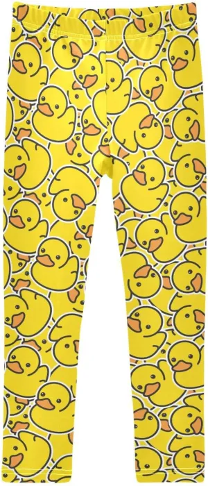 Emelivor Girls Leggings Ankle Length Leggings for Girls Soft Stretch Yoga Pants Athletic Leggings for Kids 4-10 Years