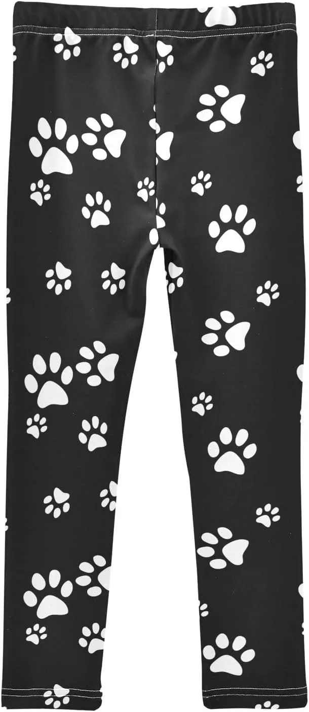 Emelivor Leggings for Girls Stretch Pants Soft Girls Leggings Ankle Length Leggings for Kids Toddler 4-10 Years