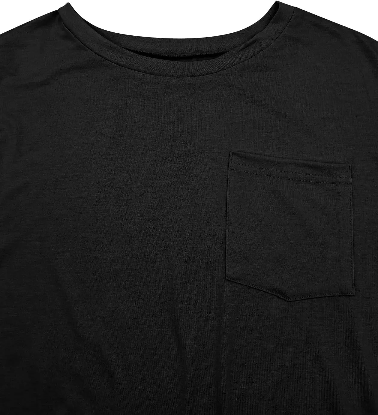 Fanway&EC Women's Short Sleeve T-Shirts Casual Crewneck Tees with Pocket Summer Basic Tops