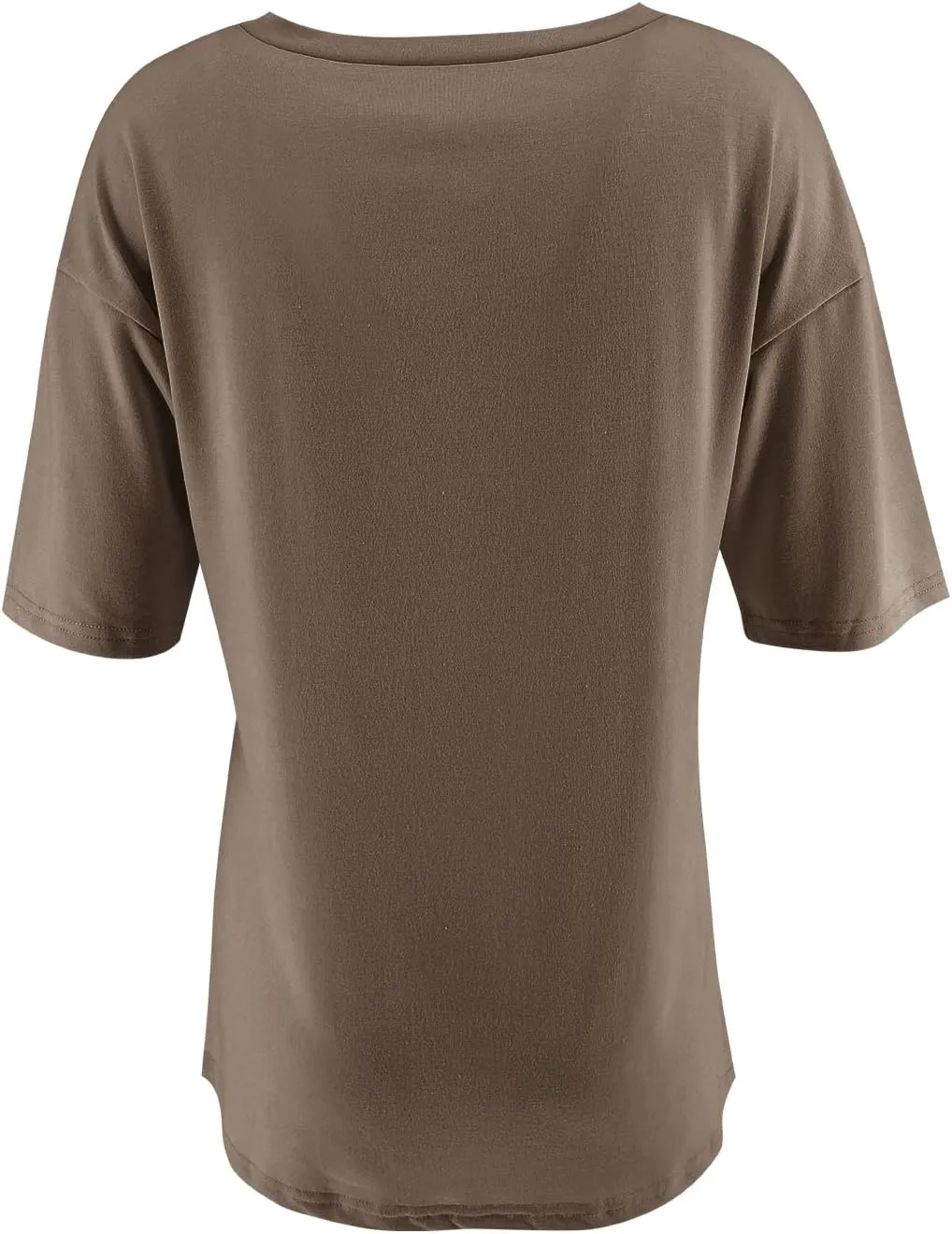 Fanway&EC Women's Short Sleeve T-Shirts Casual Crewneck Tees with Pocket Summer Basic Tops