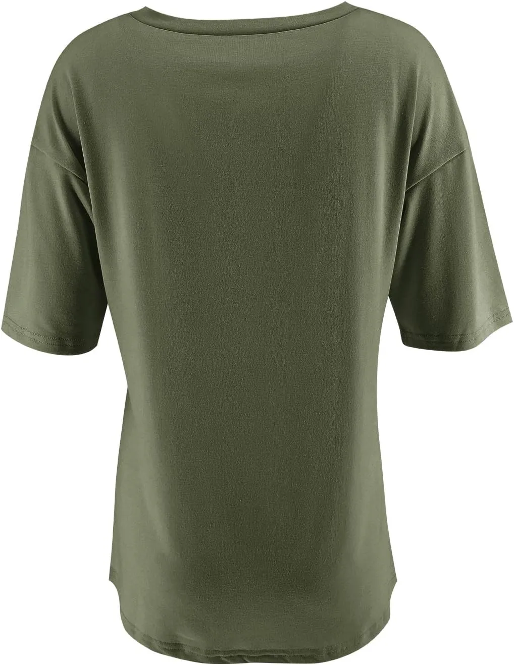 Fanway&EC Women's Short Sleeve T-Shirts Casual Crewneck Tees with Pocket Summer Basic Tops