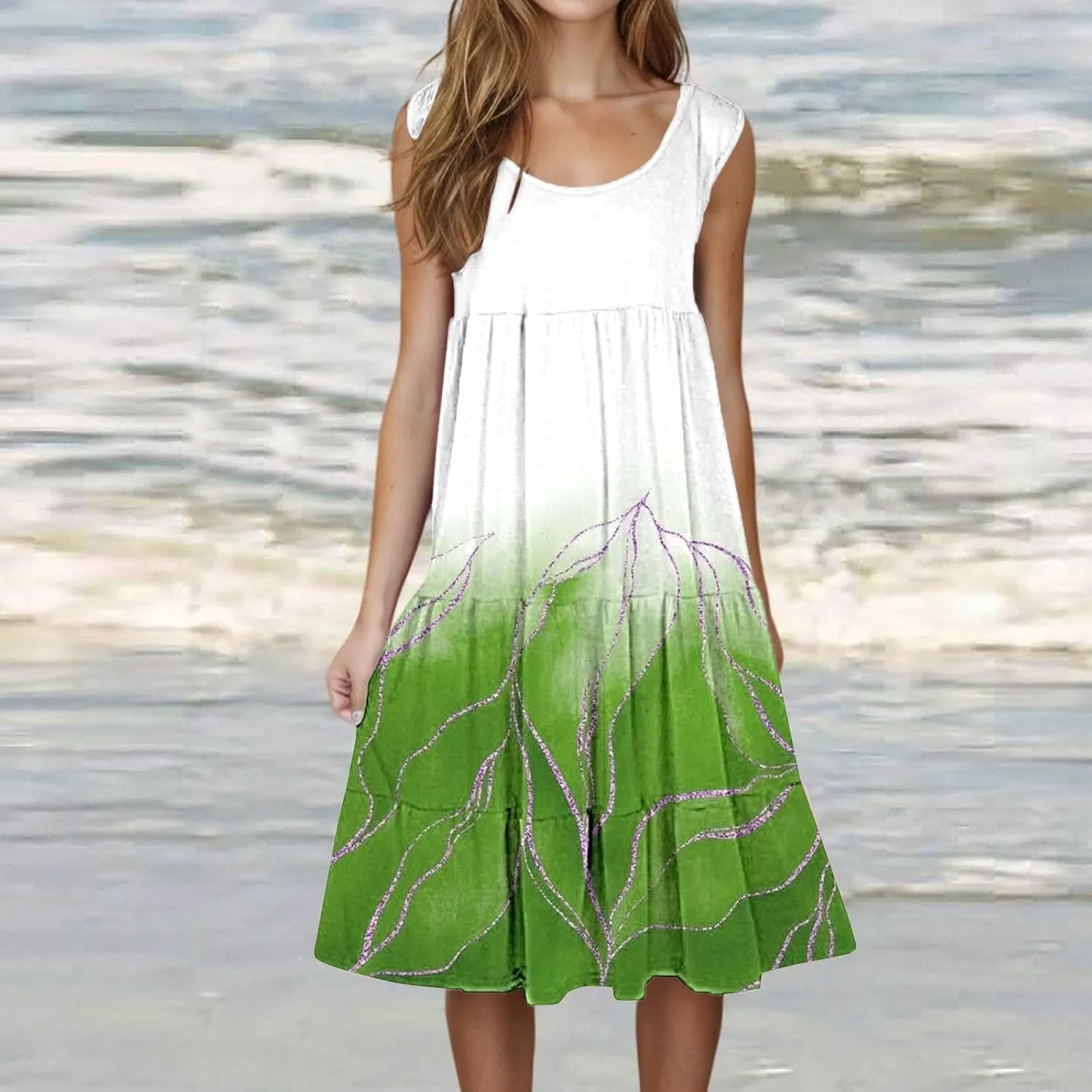Floral Dress Long Dress with Pockets Short Sleeve Dresses Flowy Beach Swing 2025 Boho Floral Print Beach Cover