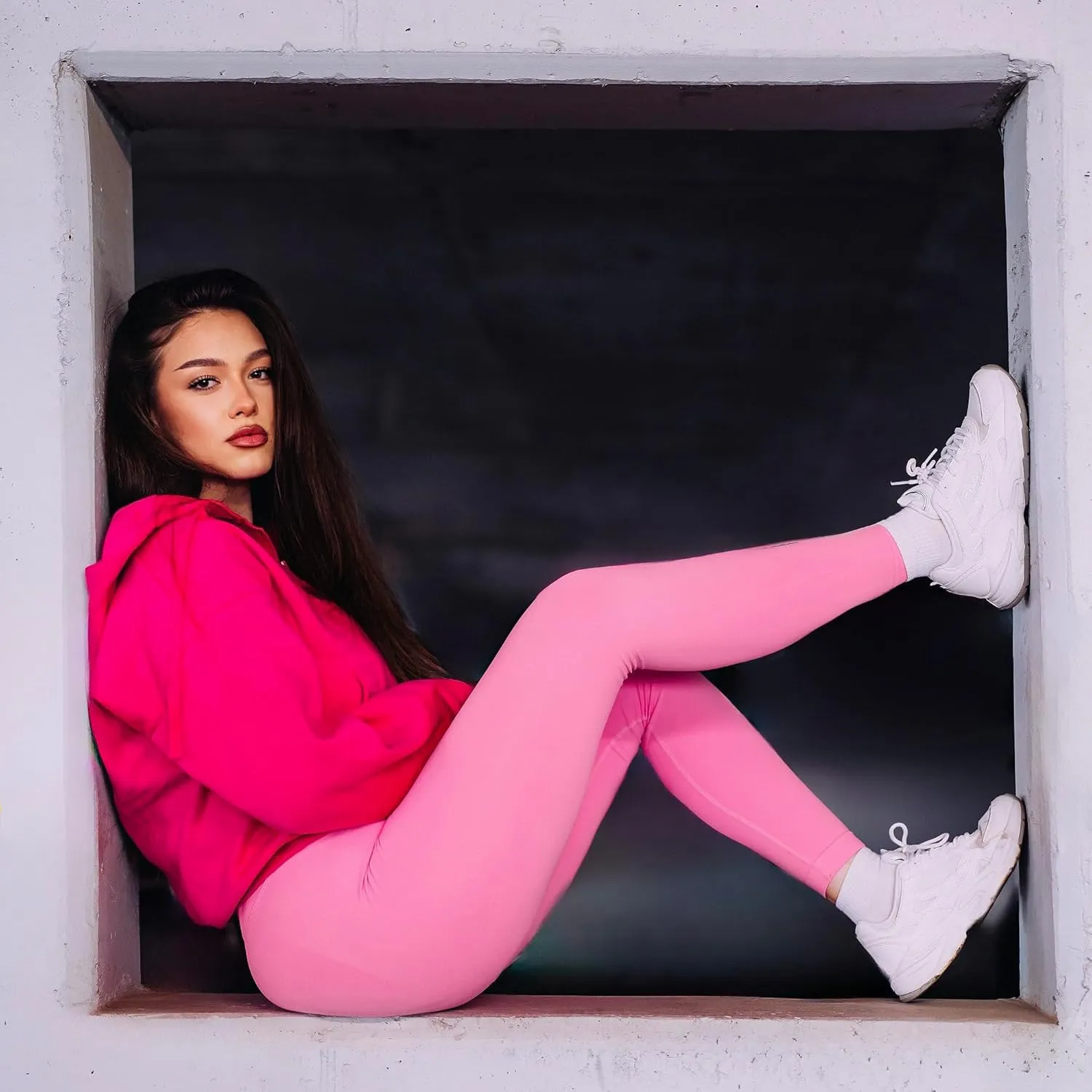 French Terry Cropped Zip Up Hoodies Sweatshirt for Women Half Zip Pullover Sweater Hoodie Workout Jacket