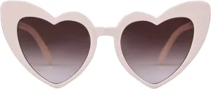 GIFIORE Heart Sunglasses Vintage Retro Oversized Heart Shaped Cat Eye Sun Glasses