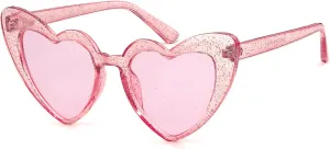 GIFIORE Heart Sunglasses Vintage Retro Oversized Heart Shaped Cat Eye Sun Glasses