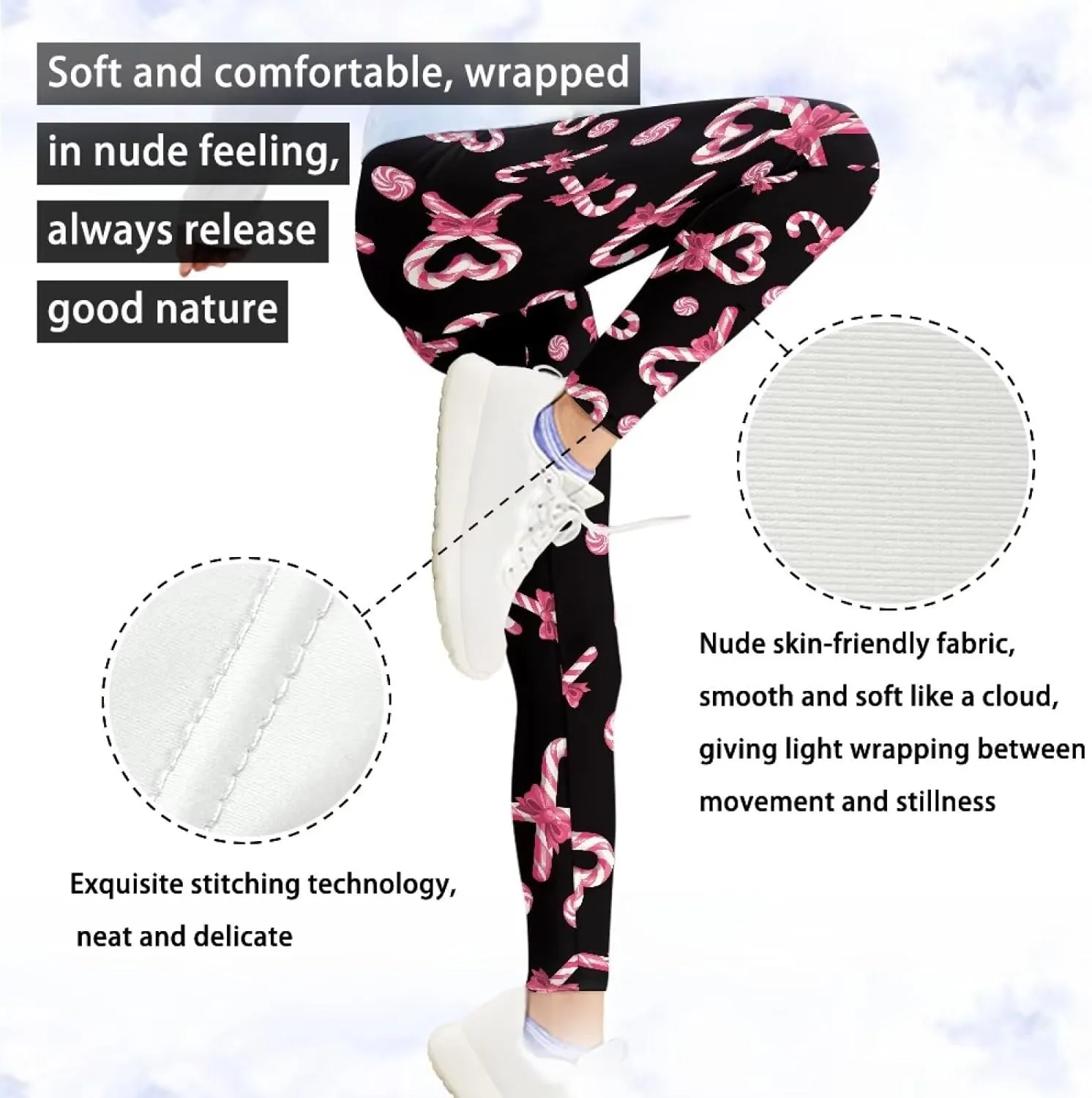 Girls Leggings Full Length Activewear Leggings Stretch Tummy Control Yoga Pants Girls and Toddlers' Leggings