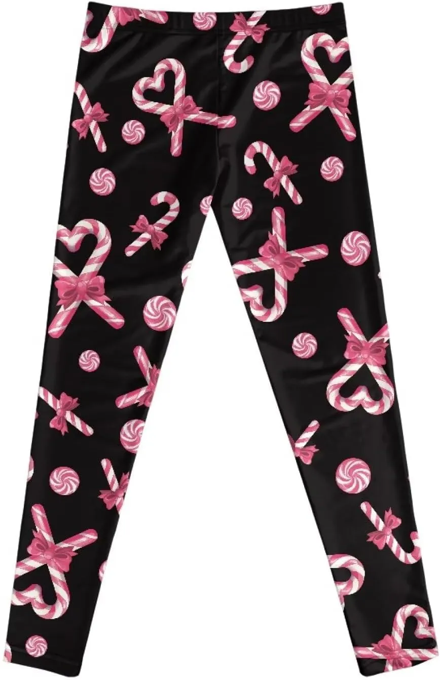 Girls Leggings Full Length Activewear Leggings Stretch Tummy Control Yoga Pants Girls and Toddlers' Leggings