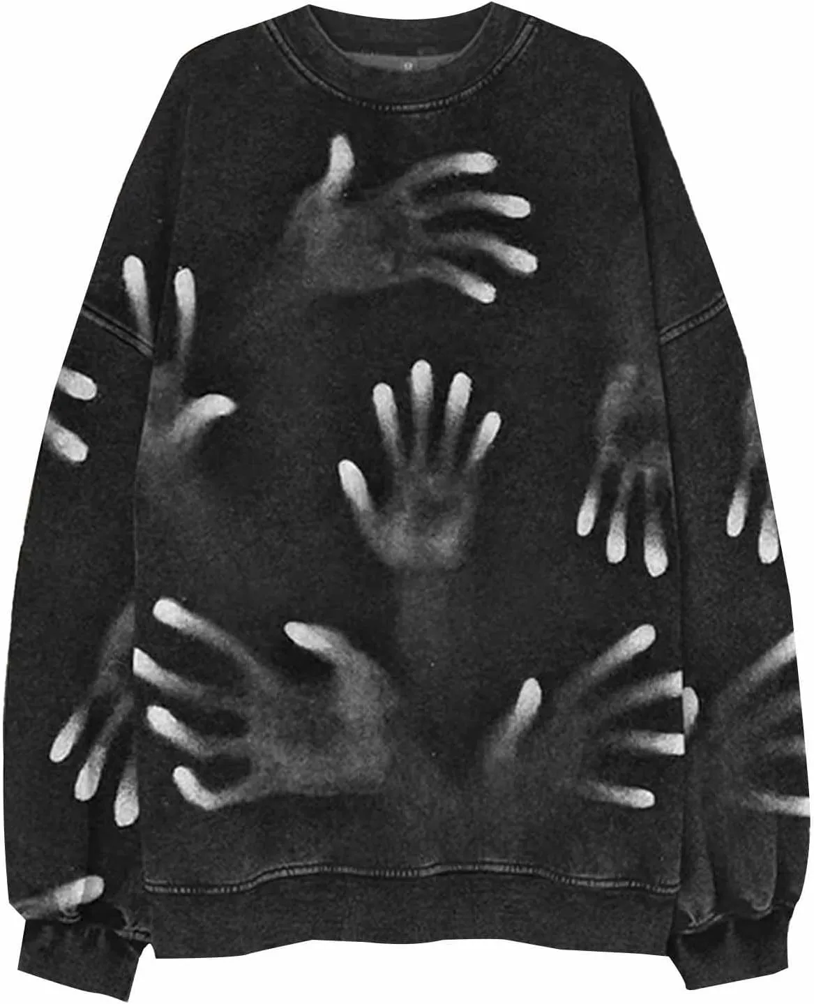 Horror Monster Graphic T Shirt for Men Novelty 3D Printed Long Sleeve Sweatshirts Halloween Scary Cosplay Costume Top