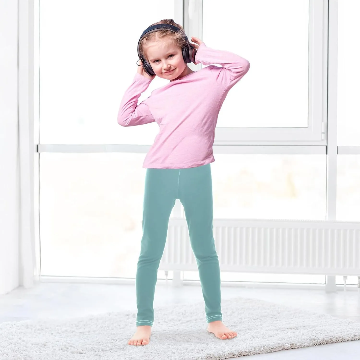 J JOYSAY Purple Lavender Girls Leggings Toddler Girl Leggings