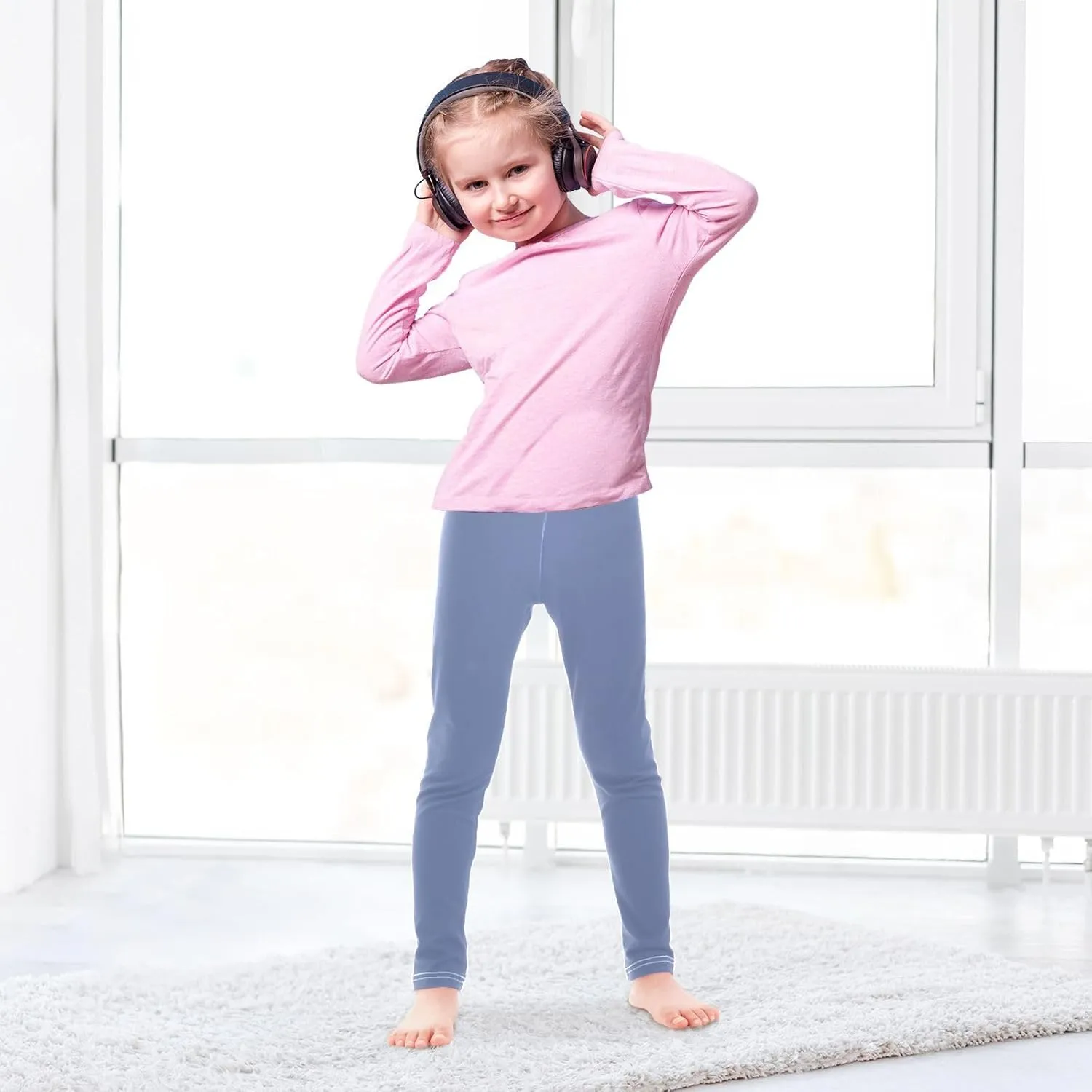 J JOYSAY Purple Lavender Girls Leggings Toddler Girl Leggings
