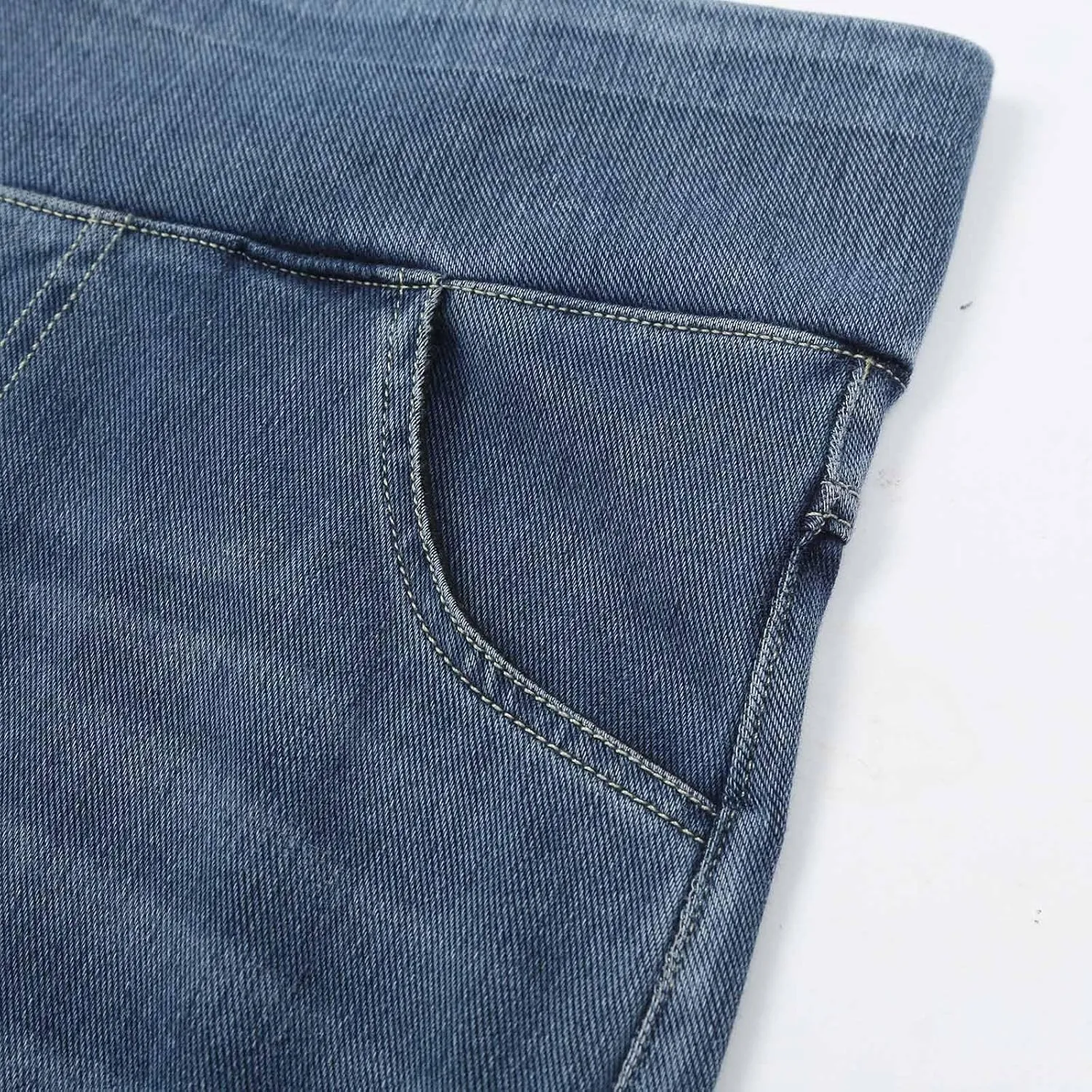 Jeggings for Women Tummy Control Stretch Jeans High Waisted Skinny Denim Pants Pull On Cropped Leggings with Pockets