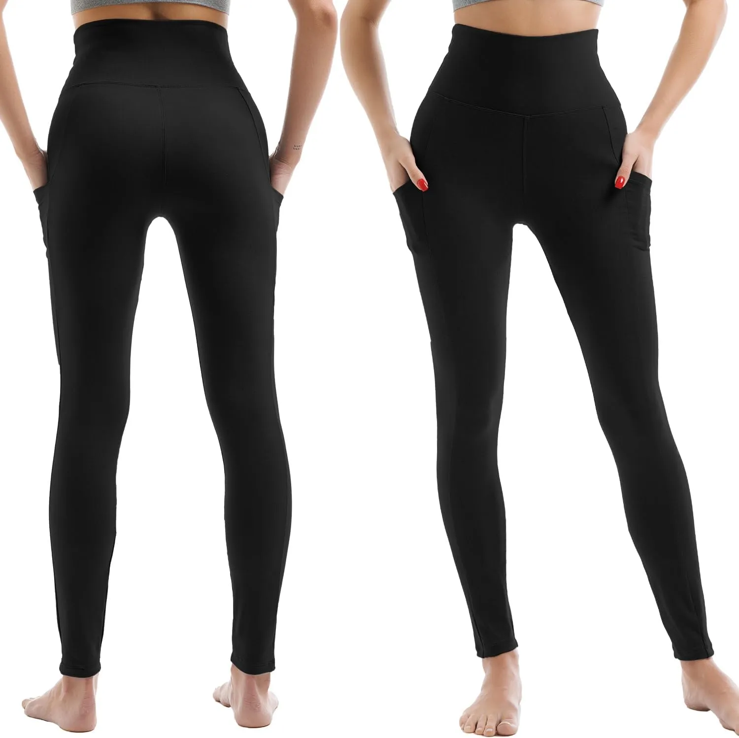 Leggings for Women with Pockets - High Waisted Workout Leggings for Women Running Exercise