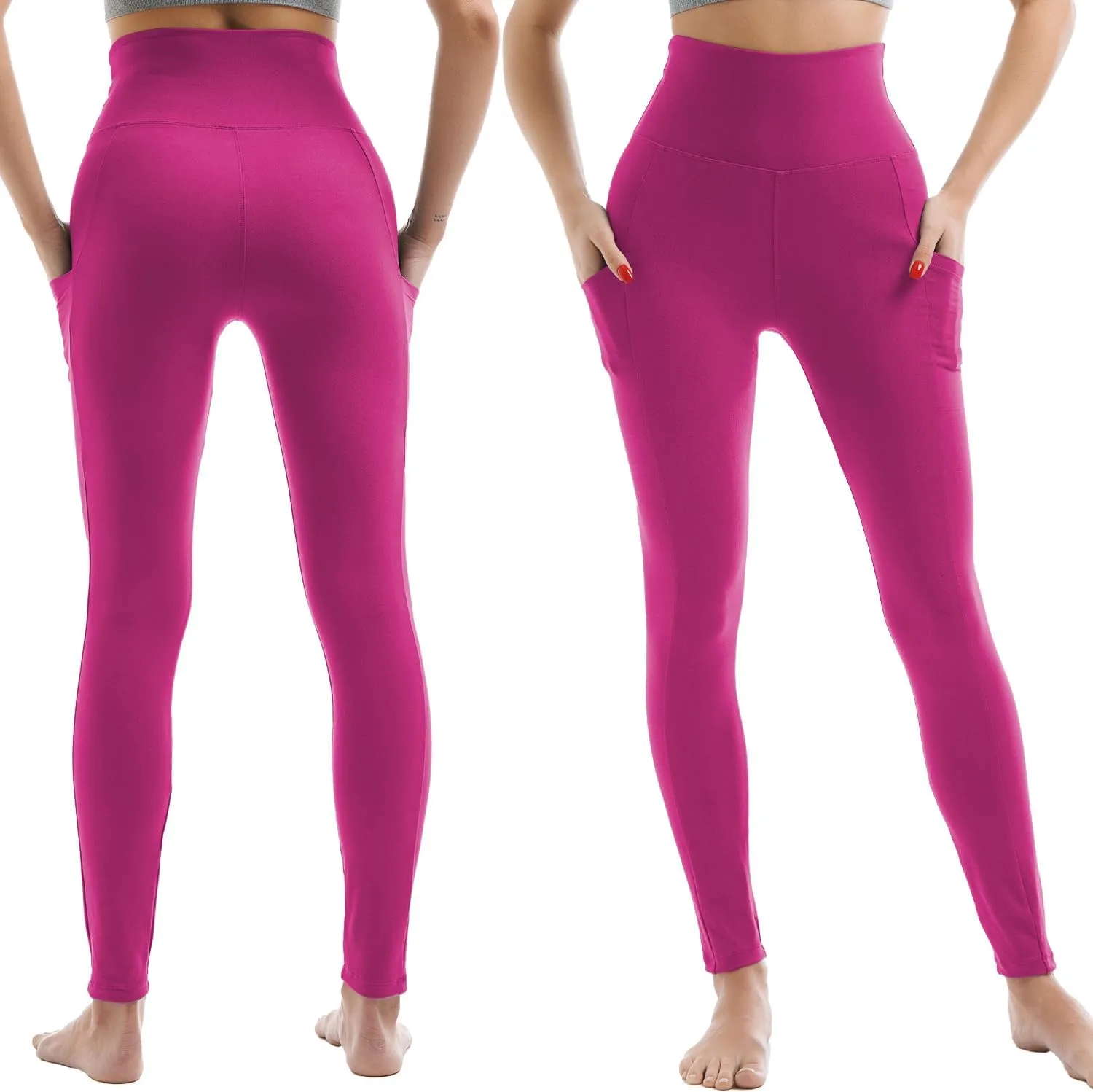 Leggings for Women with Pockets - High Waisted Workout Leggings for Women Running Exercise