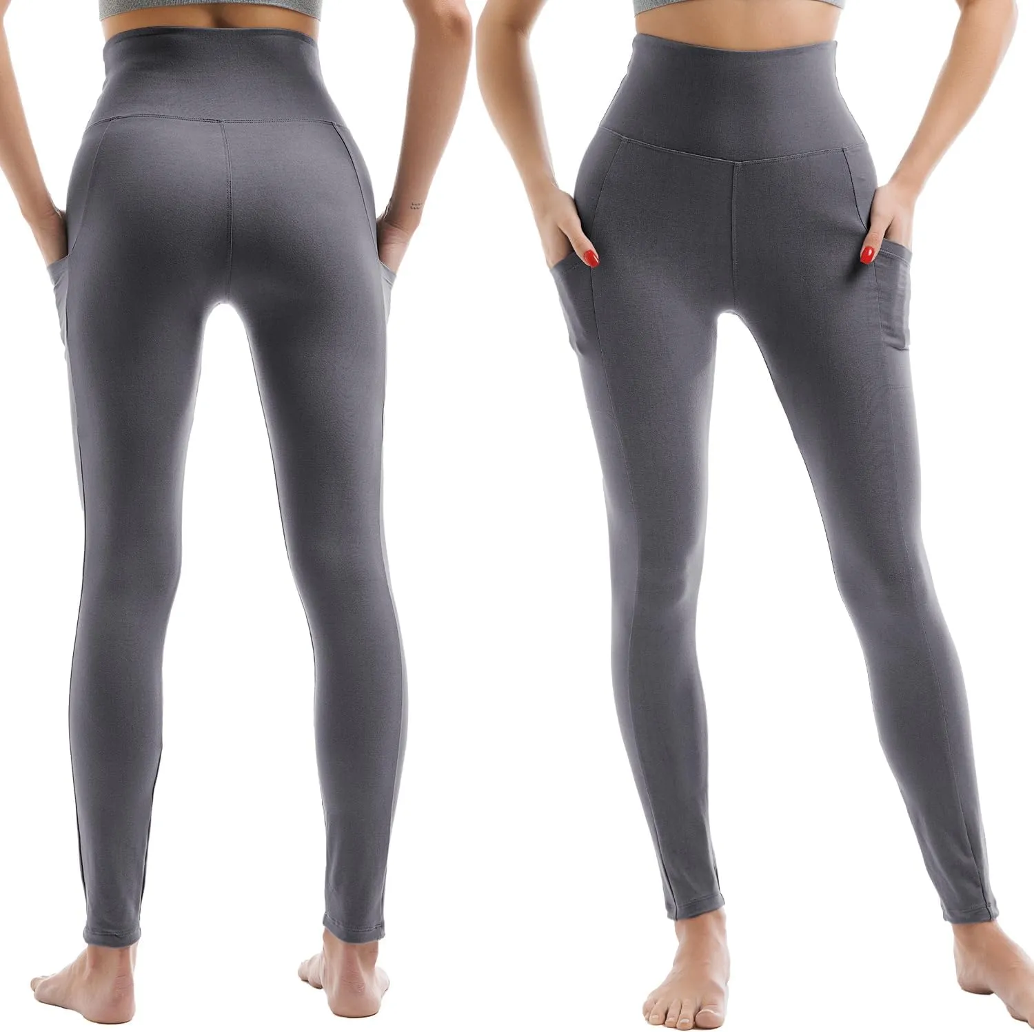 Leggings for Women with Pockets - High Waisted Workout Leggings for Women Running Exercise