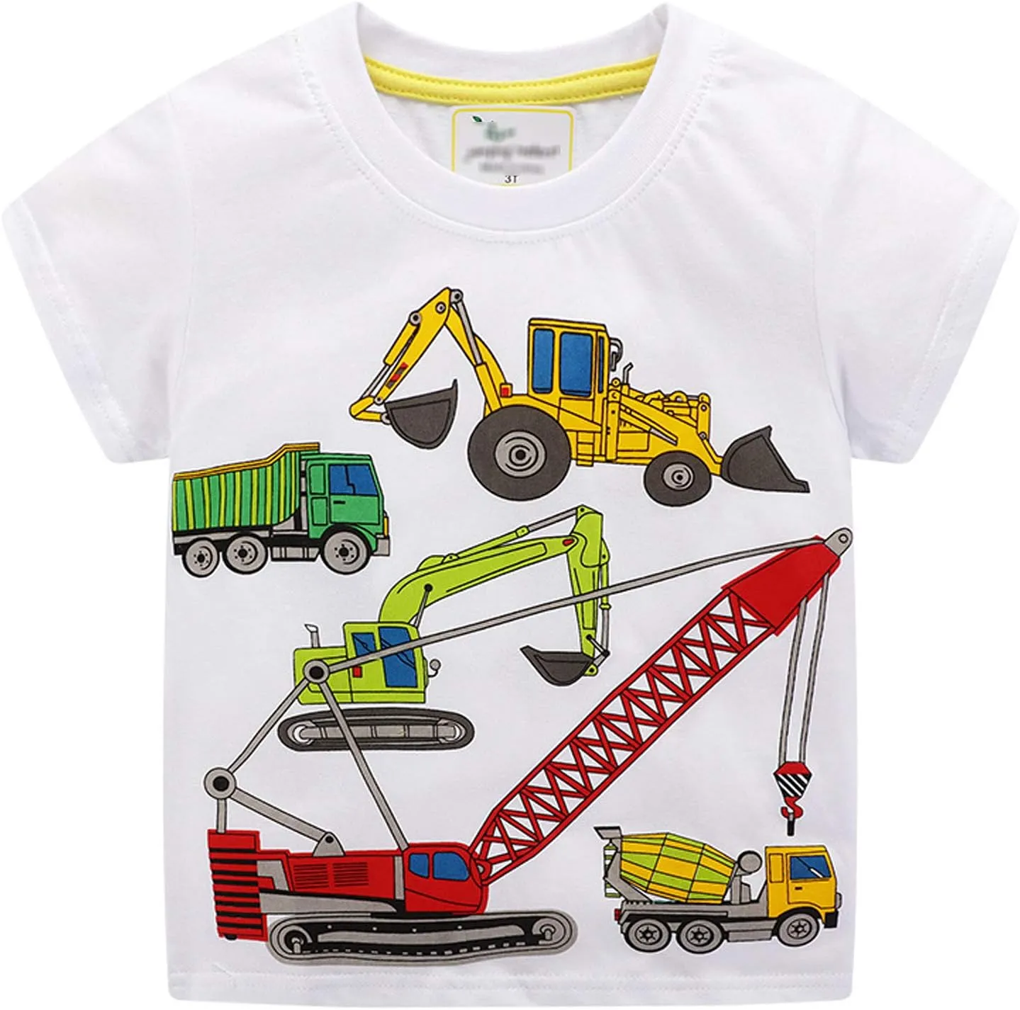 LOKTARC Boys Dinosaur T-Shirts Crewneck Short Sleeve Shirts 3-Pack Toddler Tops