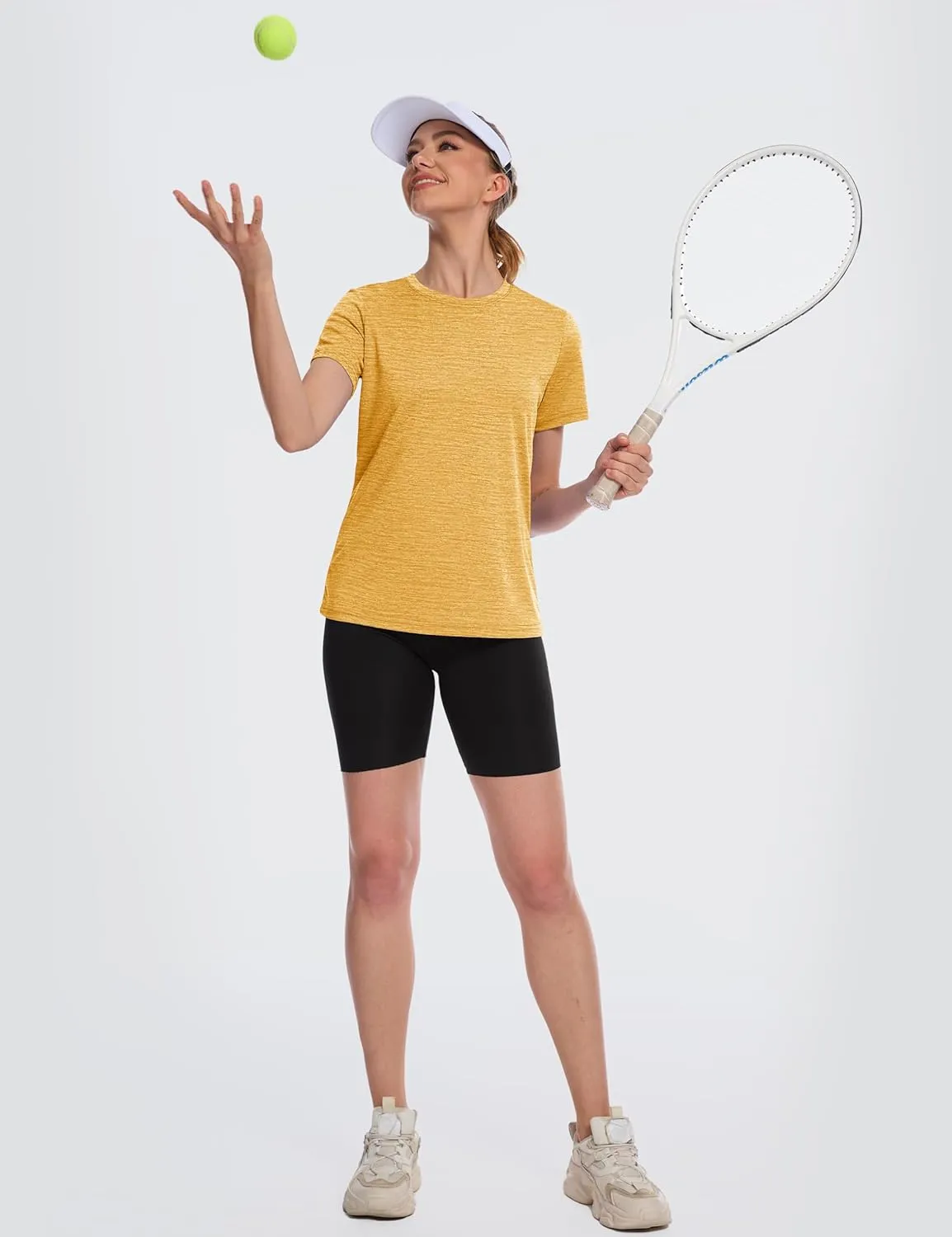 MAGCOMSEN Women's Short Sleeve T Shirts UPF 50  Sun Protection Athletic Running Workout Tee Tops