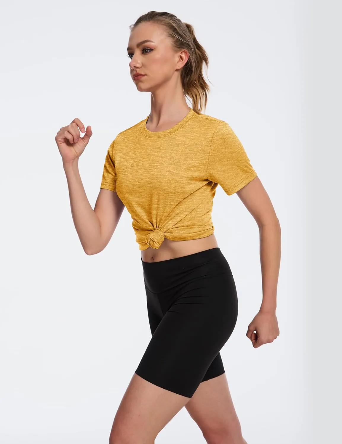 MAGCOMSEN Women's Short Sleeve T Shirts UPF 50  Sun Protection Athletic Running Workout Tee Tops