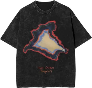 Men Vintage Oversized Short Sleeve T-Shirts 3D Printed Casual Drop Shoulder Loose Graphic Tees
