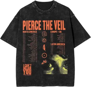 Men Women Unisex Vintage Oversized Drop Shoulder Short Sleeve T-Shirts Cool Shirts Tops