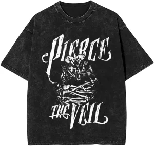 Men Women Unisex Vintage Oversized Drop Shoulder Short Sleeve T-Shirts Cool Shirts Tops