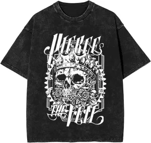 Men Women Unisex Vintage Oversized Drop Shoulder Short Sleeve T-Shirts Cool Shirts Tops