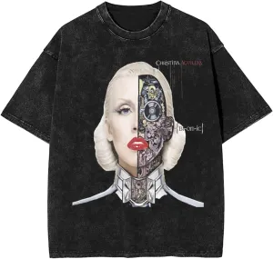 Men Women Vintage Oversized Drop Shoulder Short Sleeve T Shirts Casual Wash Solid Tees Tops