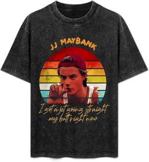 Men Women Vintage Oversized Drop Shoulder Short Sleeve T Shirts Novelty Wash Solid Tee Tops