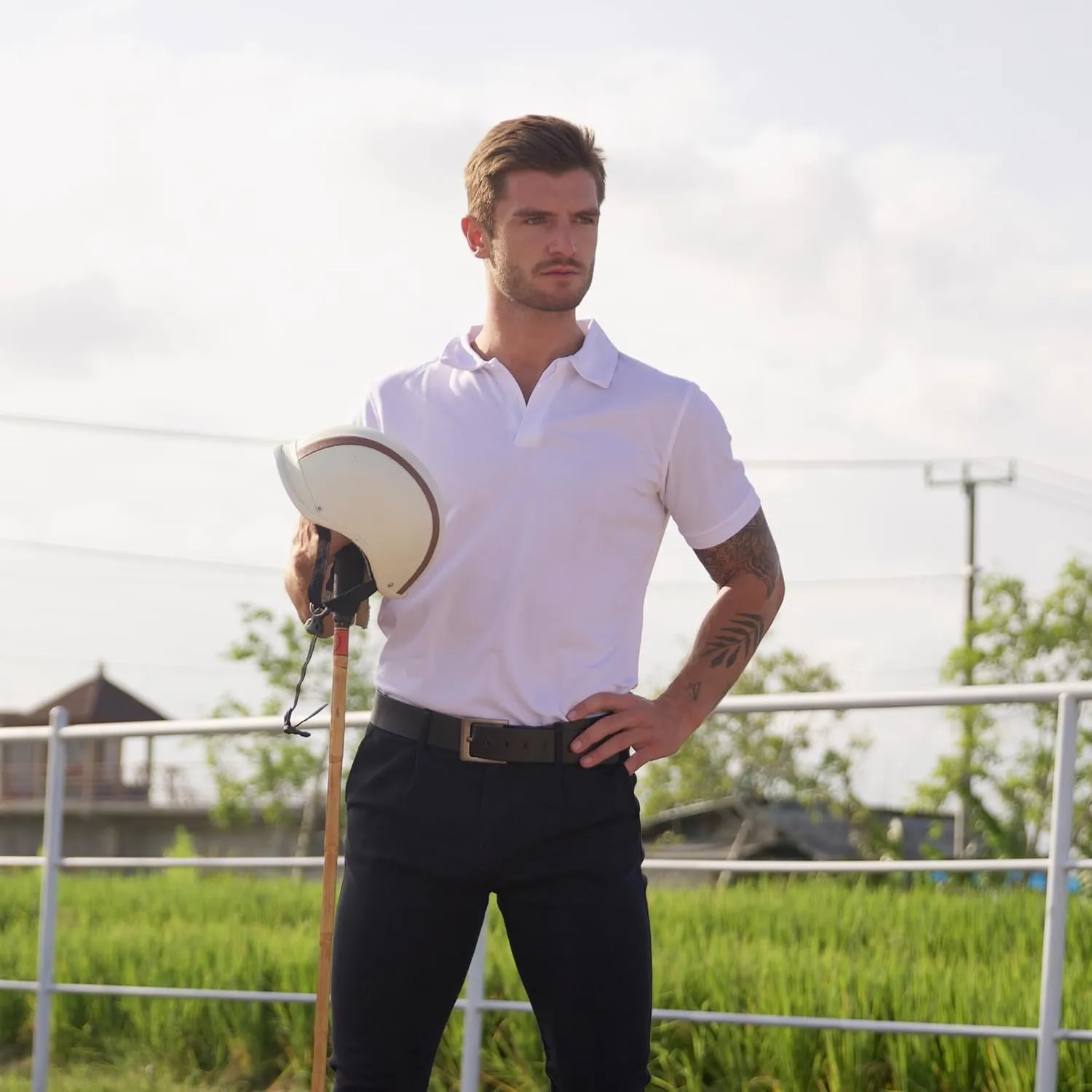Men’s 3 Pack Polo Shirt Moisture Wicking Quick Dry Performance Athletic Short Sleeve Golf Shirt