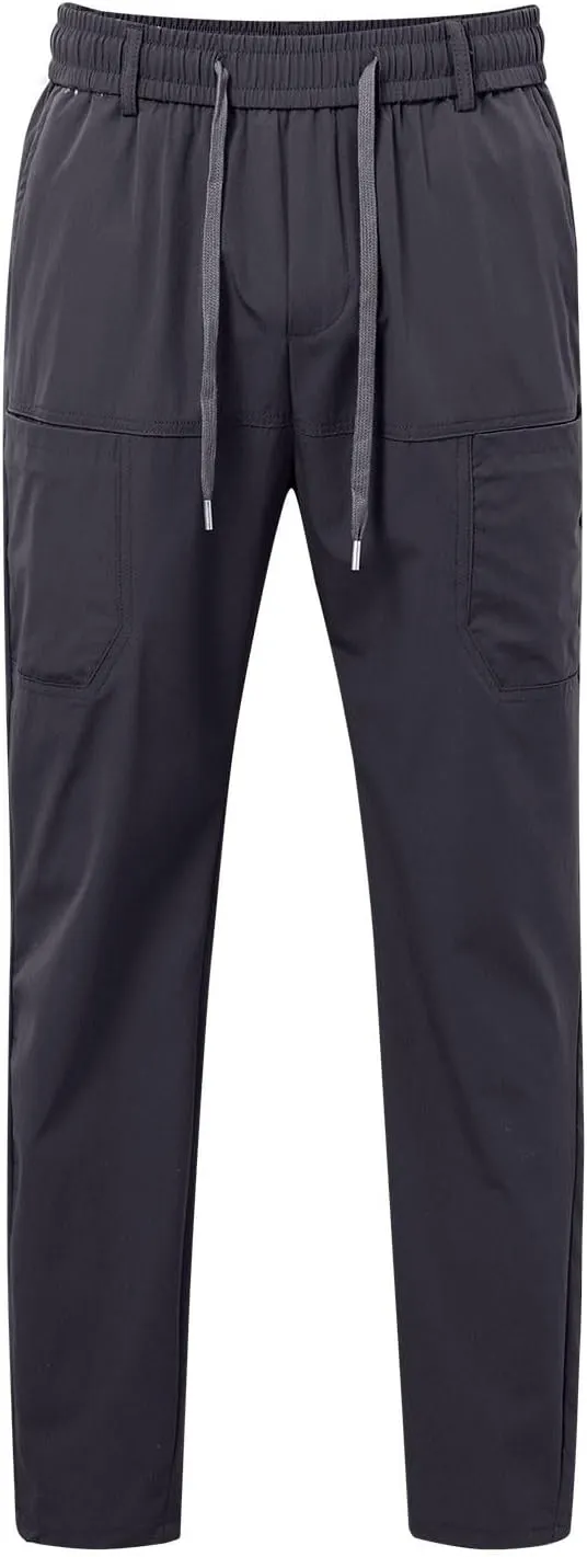 Mens Big and Tall Cargo Pants, High Stretch Multi-Pocket Durable Cargo Pants, Lightweight Tactical Water Proof Pant