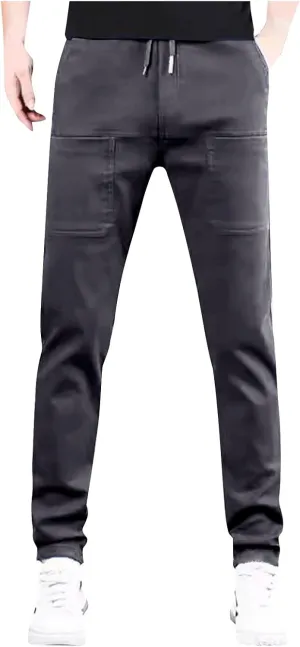 Mens Big and Tall Cargo Pants, High Stretch Multi-Pocket Durable Cargo Pants, Lightweight Tactical Water Proof Pant